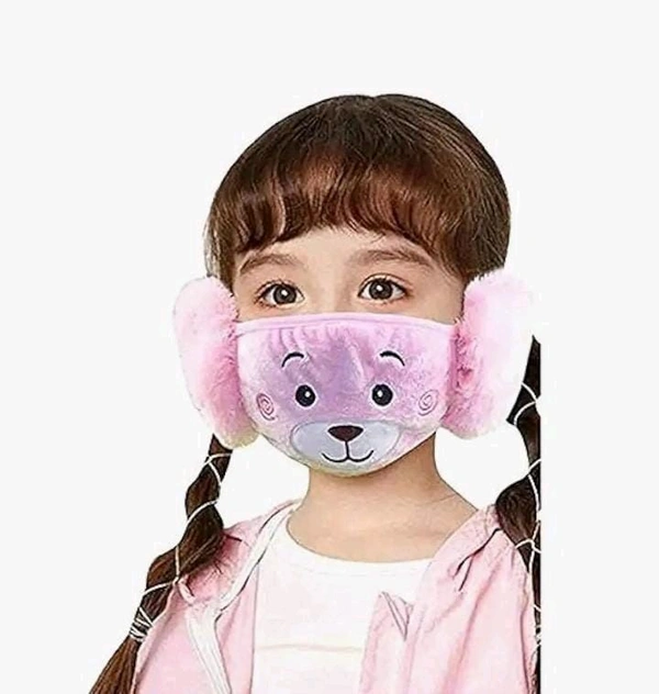 Kids Colourful Mask N Earmuff