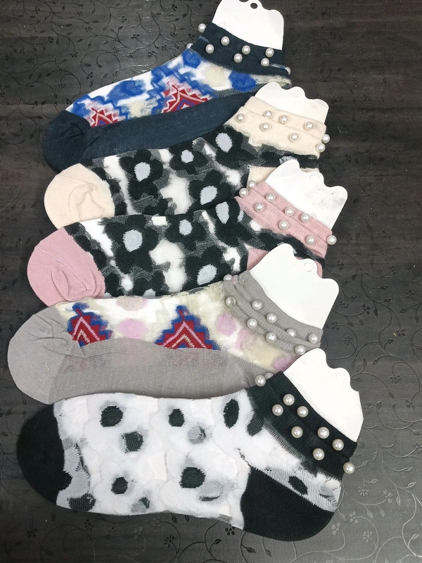Pearl Ankle Socks (Pack Of 2 Pairs )