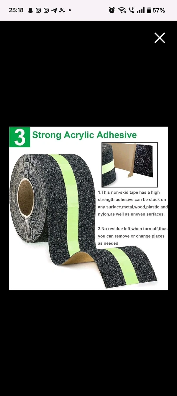 Stairs Radium Glowing Tape (Antislip)