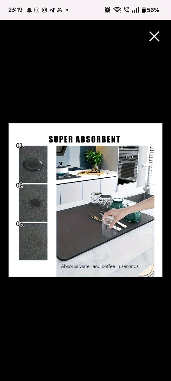Anti Adsorbant Sink Mat 