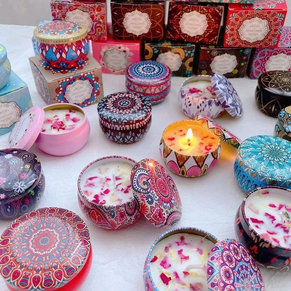 Scented Premium Tin Candle 