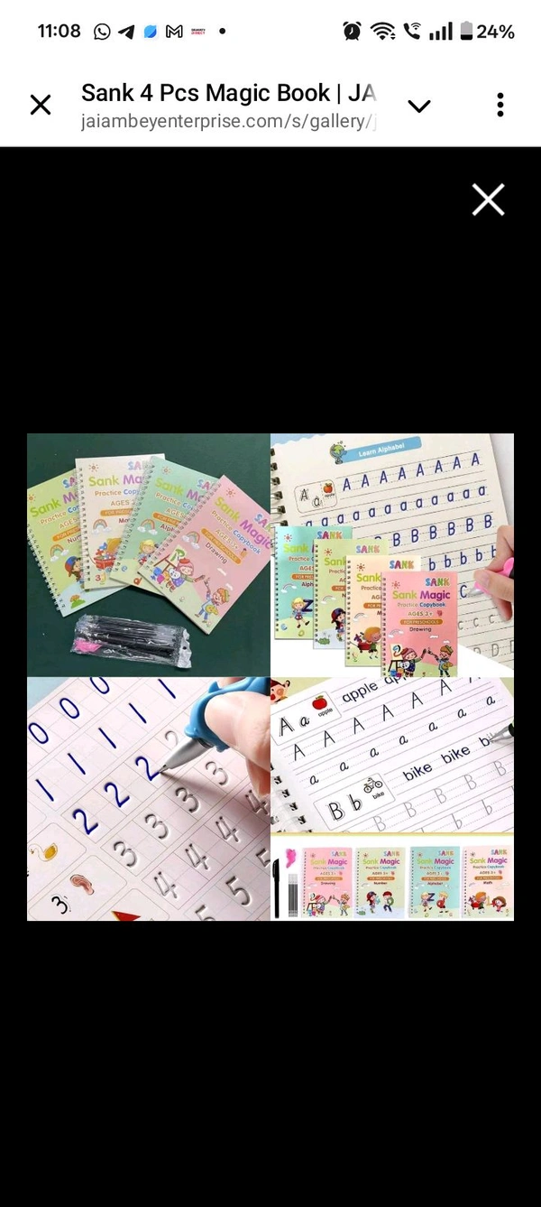 Reusable Writing Book Set Of 4 