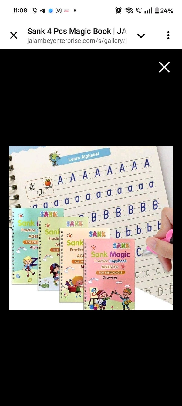 Reusable Writing Book Set Of 4 