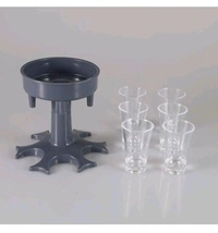 Wine Shots Dispenser With Glass Glasses