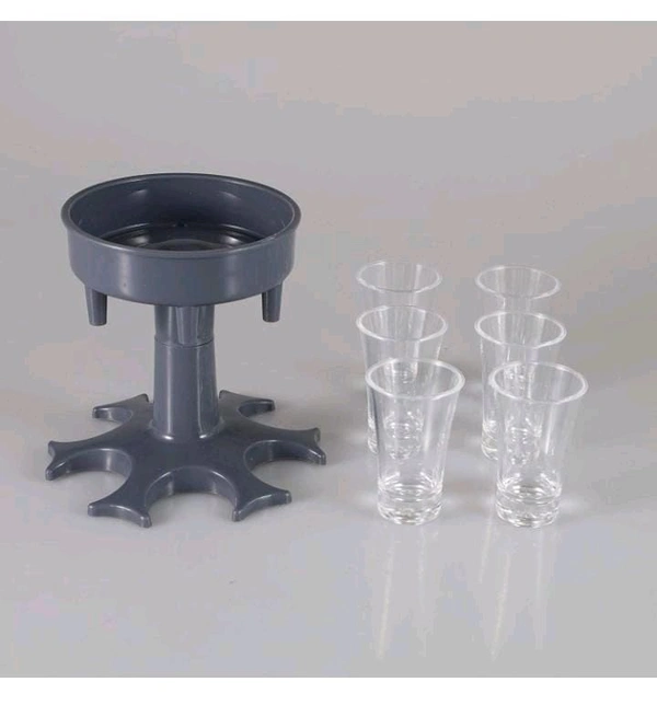 Wine Shots Dispenser With Glass Glasses