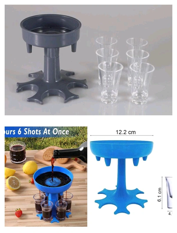 Wine Shots Dispenser With Glass Glasses