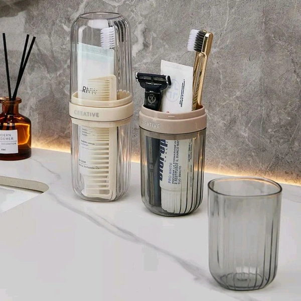 Transparent Toothbrush Holder 
