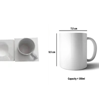 Fancy Mug  Dog Playing Game Design Mug. - 350ml, white, ceramic