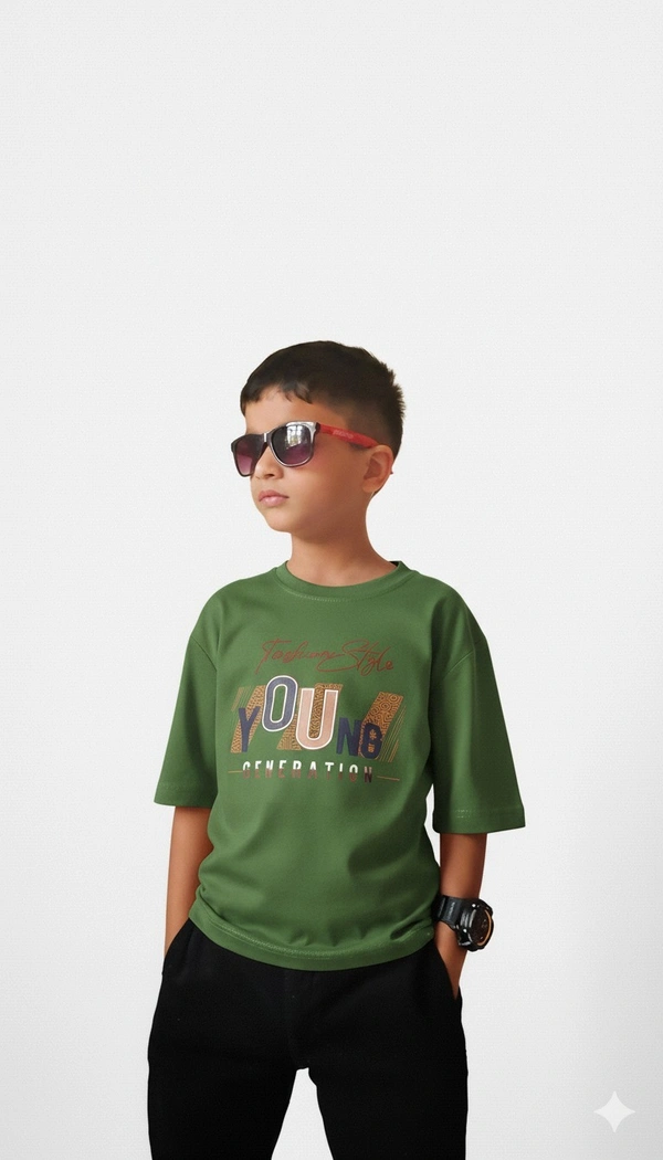 ROSEVERA Classic Crew Neck T-Shirt - 9-10, Bottle green