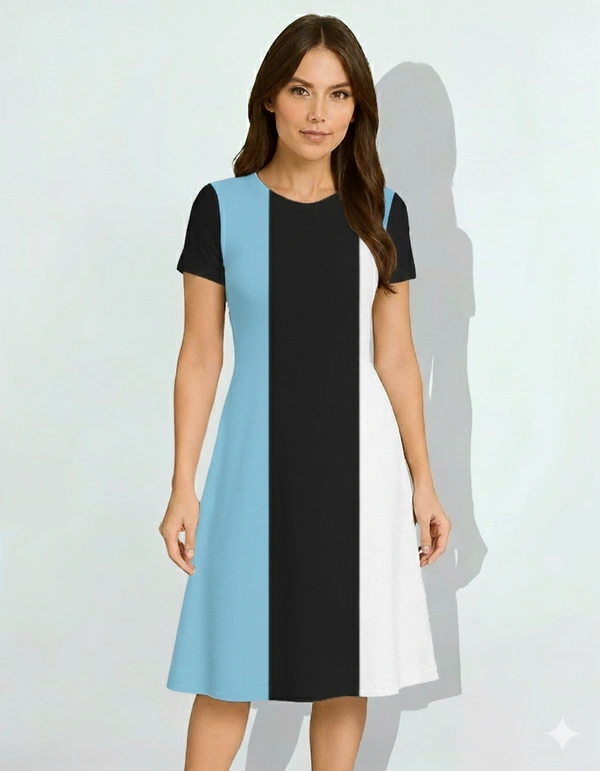 ROSEVERA A LINE DRESS - S, light blue