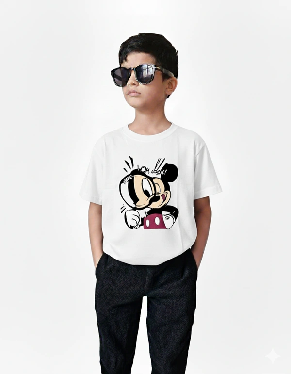 Classic Crew T-Shirt – Mickey Mouse Design 🐭✨