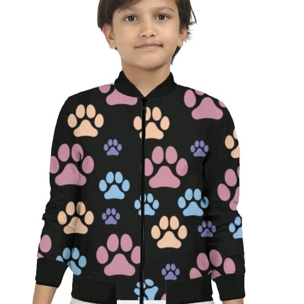 ROSEVERA Bomber Jacket For Kids - Black, 7 Years
