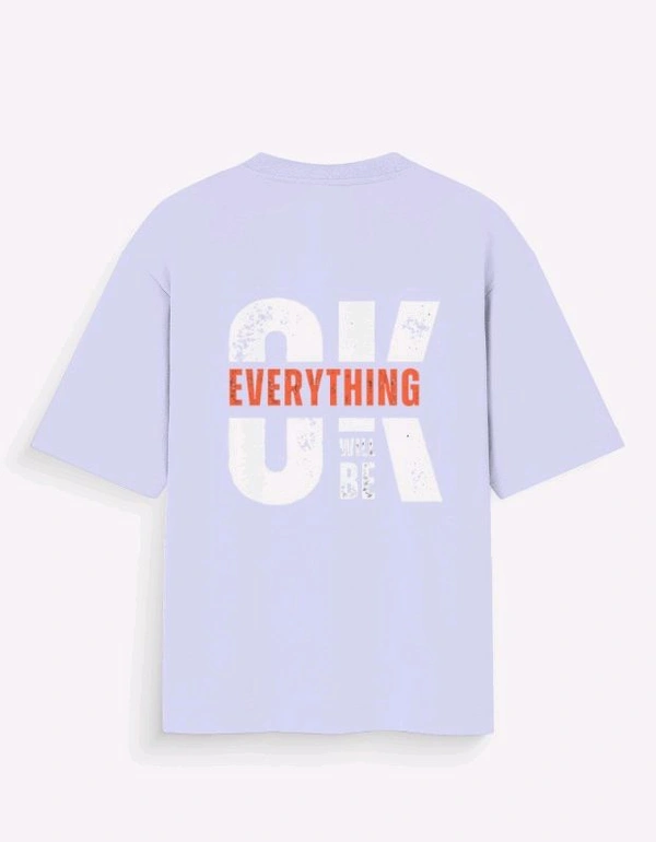 ROSEVERA Unisex Oversized Standard T-Shirt - Design on back - lavender, L
