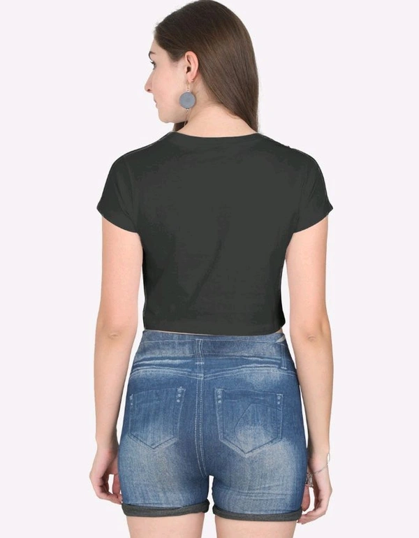 ROSEVERA Crop Top ( Plain) - S, Black