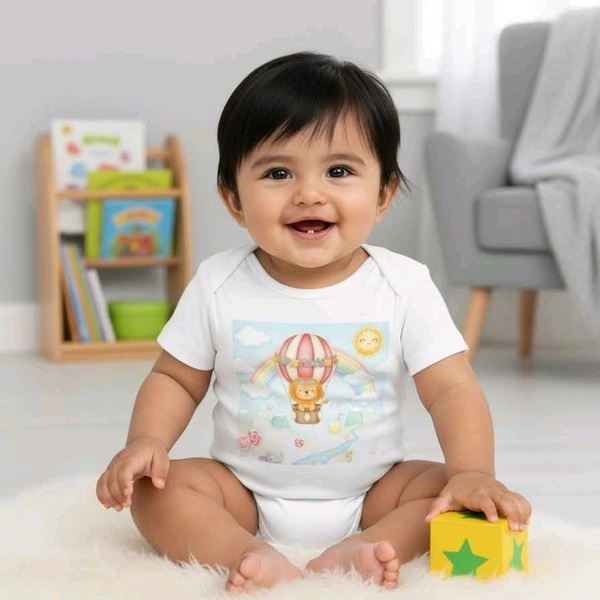 ROSEVERA Kids Rompers - 6-12 Months, White