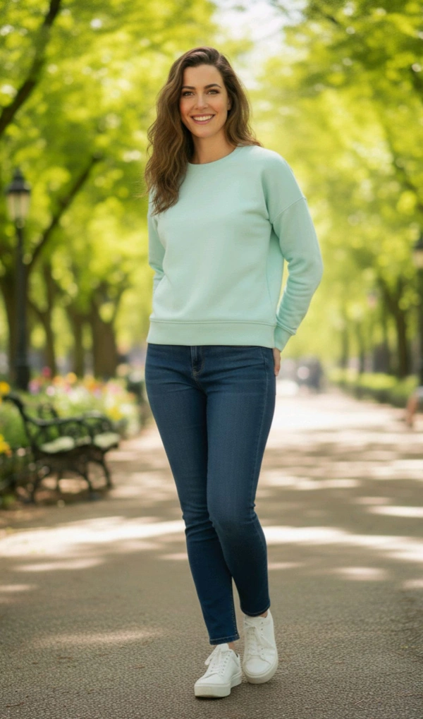 ROSEVERA Unisex Sweatshirt - XL, Mint