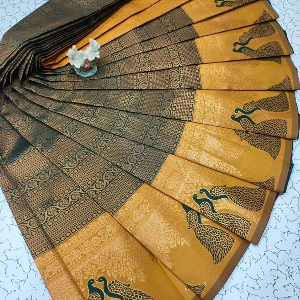 Banarasi Soft Silk Saree - Beige