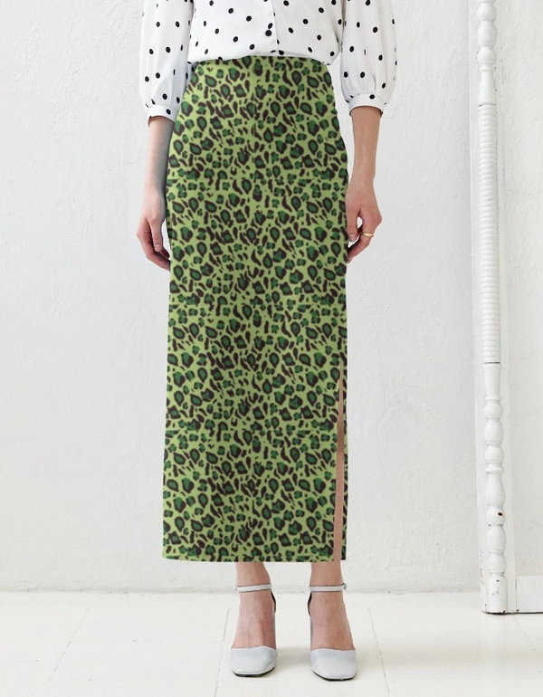 Leopard Design Pencil Skirt