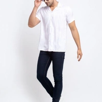 Mens Shirt  - all colower, *Catalog Name:* Cotton Woven Printed Half Sleeves Regular Fit Casual Shirt*Details:*Description: It 