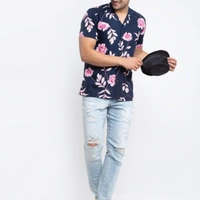 Mens Shirt  - all colower, *Catalog Name:* Cotton Woven Printed Half Sleeves Regular Fit Casual Shirt*Details:*Description: It 