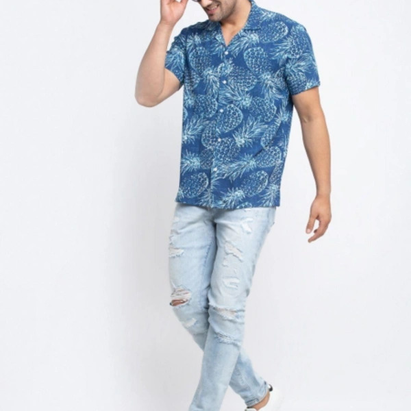 Mens Shirt  - all colower, *Catalog Name:* Cotton Woven Printed Half Sleeves Regular Fit Casual Shirt*Details:*Description: It 