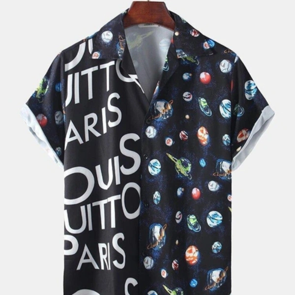 Mens Shirt  - gree, red, blue, , *Catalog Name:* Polycotton Printed Half Sleeves Regular Fit Casual Shirts Vol-9*Details:*Description