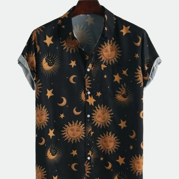 Mens Shirt  - gree, red, blue, , *Catalog Name:* Polycotton Printed Half Sleeves Regular Fit Casual Shirts Vol-9*Details:*Description