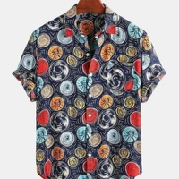 Mens Shirt  - gree, red, blue, , *Catalog Name:* Polycotton Printed Half Sleeves Regular Fit Casual Shirts Vol-9*Details:*Description