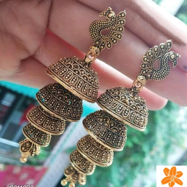 Ereing  - Catalog Name:*Arya Attractive Alloy Women's Earrings Vol 15*Plating: Oxidised Gold,Oxidised SilverEa