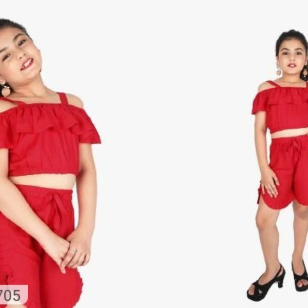 Girls Dress  - red