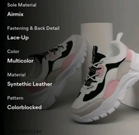 New classy, trending and multy colour sports and casual sneakers for women and girls - White, 5