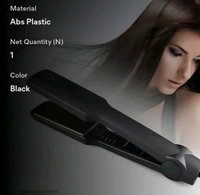Advanced Styling Hair Straightener with Floating Ceramic Plates, Instant Heat-Up & Auto Temperature Control - Black