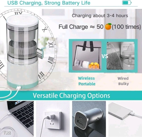 Instant Juice Machine - USB Rechargeable
Mini Portable Wireless