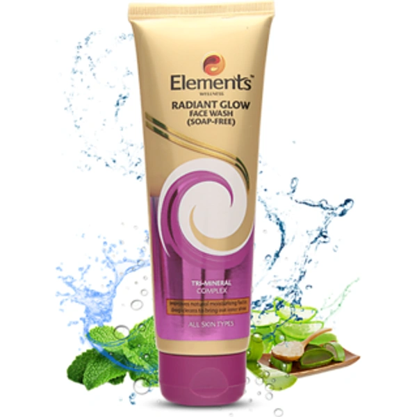 Elements Radiant Glow Face Wash - 100gm