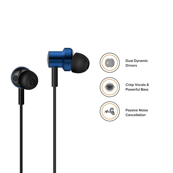 MI DUAL DRIVER IN EAR PHONE BLUE