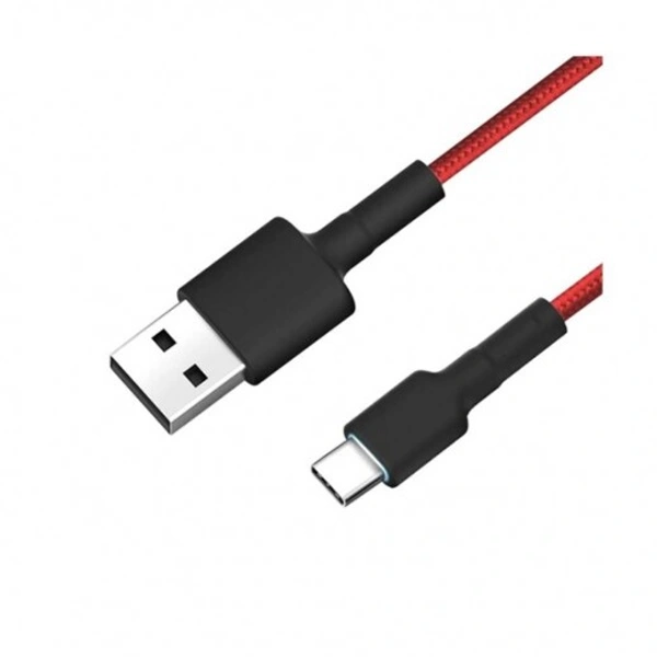 MI MICRO USB BRAIDED KEVIAR CABLE 100 CM RED