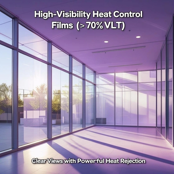 High-Visibility Heat Control Films (>70% VLT)