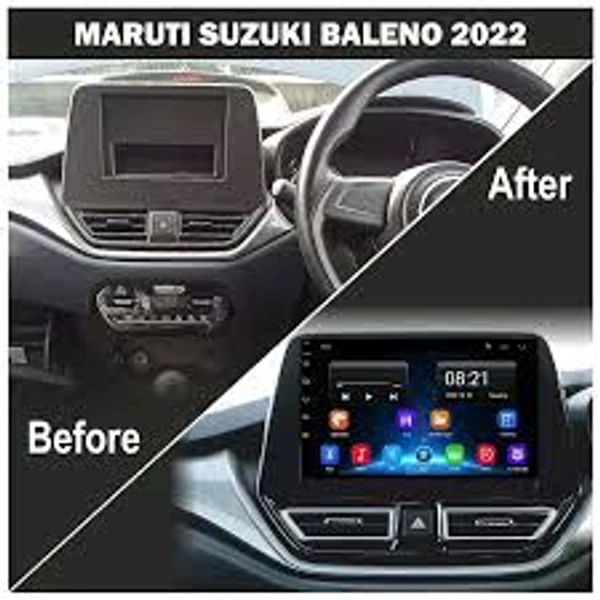Maruti Baleno Car 9 Inch Best Quality Android Stereo With Frame + ahd Reverse Camera And All Wirings Kit. - 9 Inch