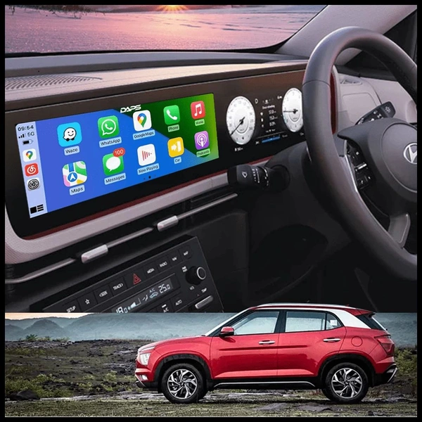 Hyundai New Creta (2024+) 12.3 Inch Android Stereo OEM Fitting | 4GB-64GB | Wireless Apple CarPlay Android Auto | DSP