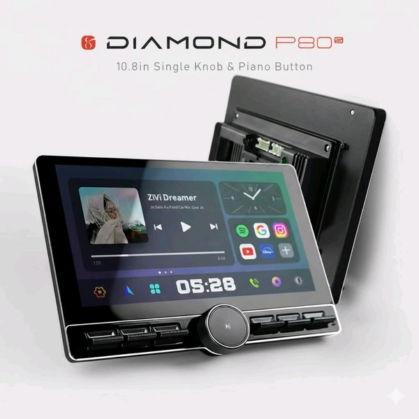 2k Singal Knob Diamond Android Original With Frame Wirings Kit + FREE GIFTS 