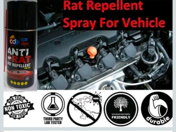 Anti RAT RODENT SPRAY RAT REPELLENT FOR CAR NO KILLING NO TRAPPING NO POISONING (SET OF 2 PCS ) Vehicle Interior Cleaner  (300 ml)