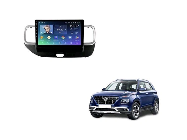 Autobull Hyundai Venue 9/10 Inch 2/32 Car Android Stereo With Frame + Ahd Reverse Camera And Wirings Kit  - 10 Inch