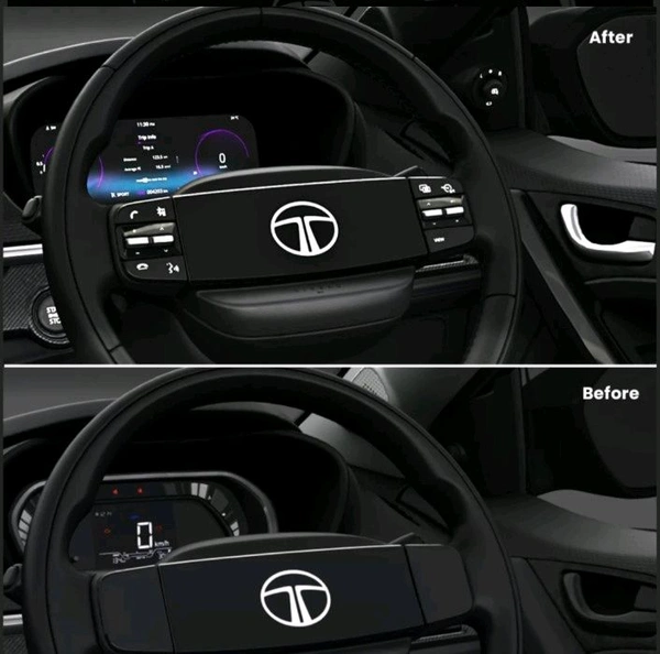 Tata Nexon 2023 Onwards Steering Wheel Remote Control Buttons with Couplers & Wiring (Plug & Play)