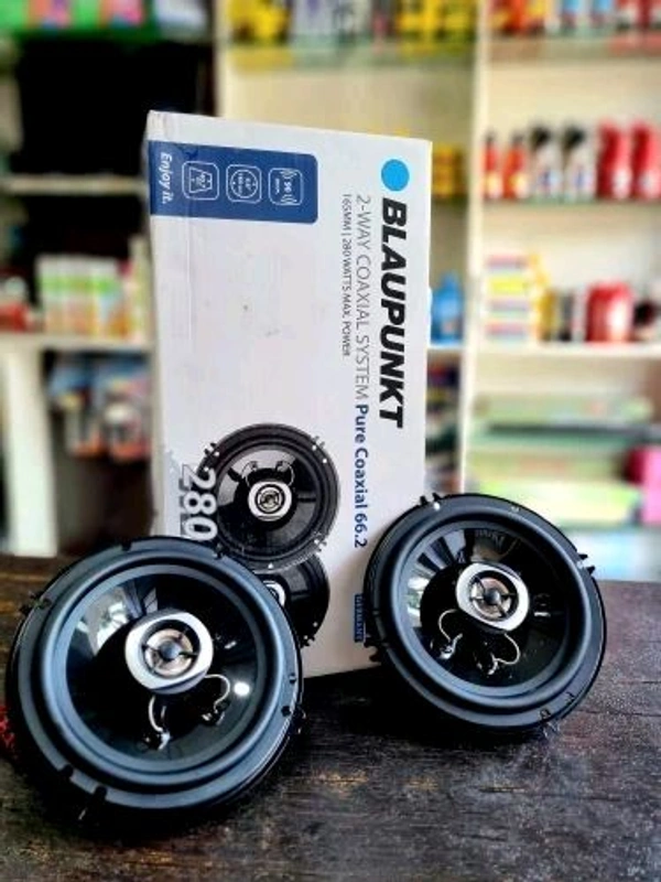 Blaupunkt Pure Coaxial 66.2 6.5 Inch 2-Way Car Speakers (280 Watts Peak Power) - Pair