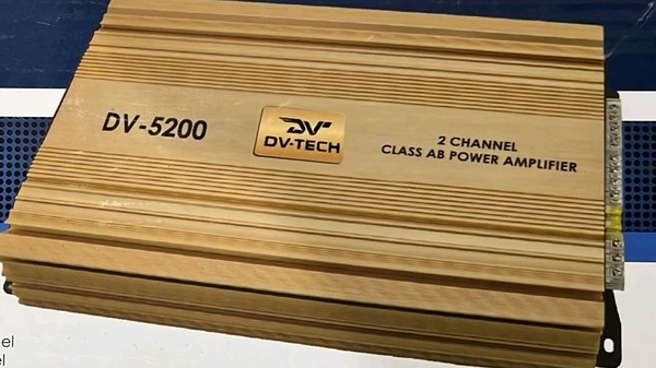 Dv-Tech DV-TECH DV-5200 2 Channel Car Audio Power Amplifier – 80W RMS x2 | 5200W Peak | Class AB High Power Car Amp