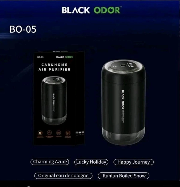 Perfect Infotainment - Premium BLACK_ODOR Car Smart Aromatherapy Spray Air Freshener & Aromatherapy Diffuser with Ambient Light Top Starting Feature | Auto Accessory Air Freshener for Cars