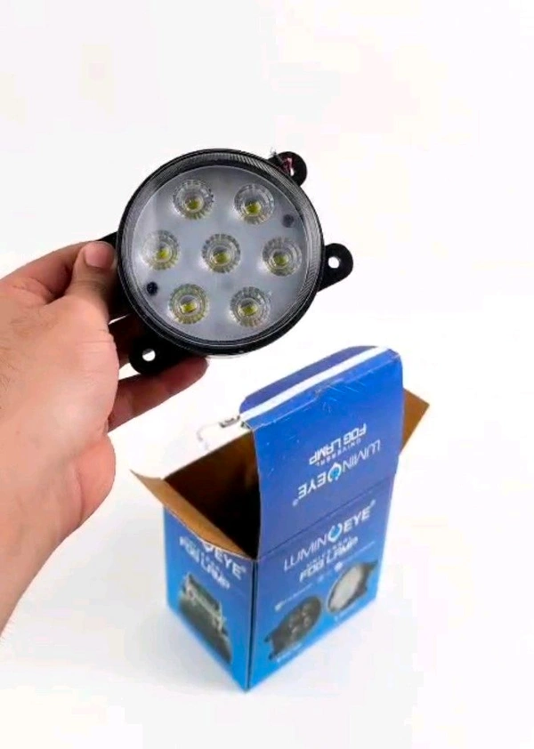 Lumen Eye Lumin Eye 7 LED Universal Fog Lamp SWF-FB7 - High Power White Fog Light (12V)