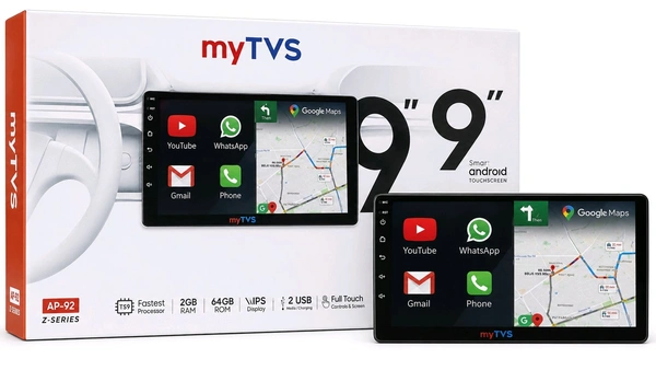 myTVs myTVS AP-92 Z-Series 9 Inch Android Car Stereo | 2GB RAM + 64GB ROM | Wireless Android Auto & Apple CarPlay | IPS Touchscreen