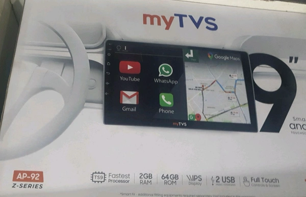 myTVs myTVS AP-92 Z-Series 9 Inch Android Car Stereo | 2GB RAM + 64GB ROM | Wireless Android Auto & Apple CarPlay | IPS Touchscreen