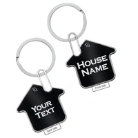 Home Shaped Double Sided Metal Keychain  - 50g
